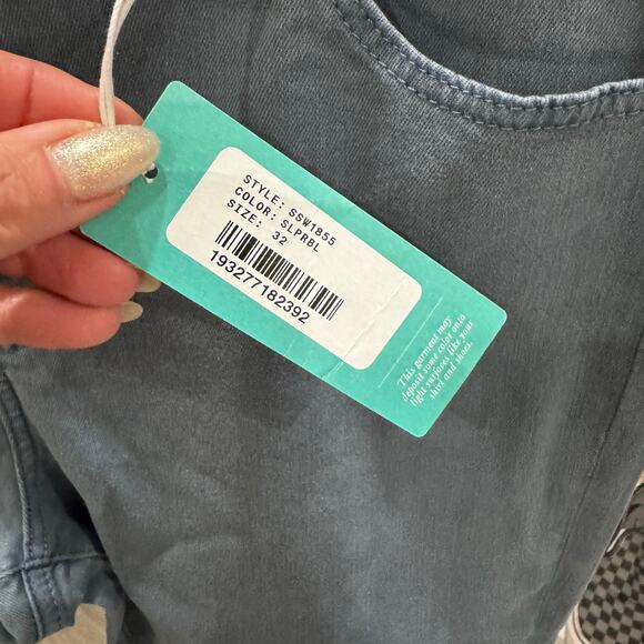 AG Prima Cigarette Ankle Jeans Green/Blue 32x28 NWT, Sold Out! - Picture 6 of 8